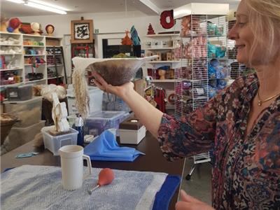 Creatie Vrouw Wolle